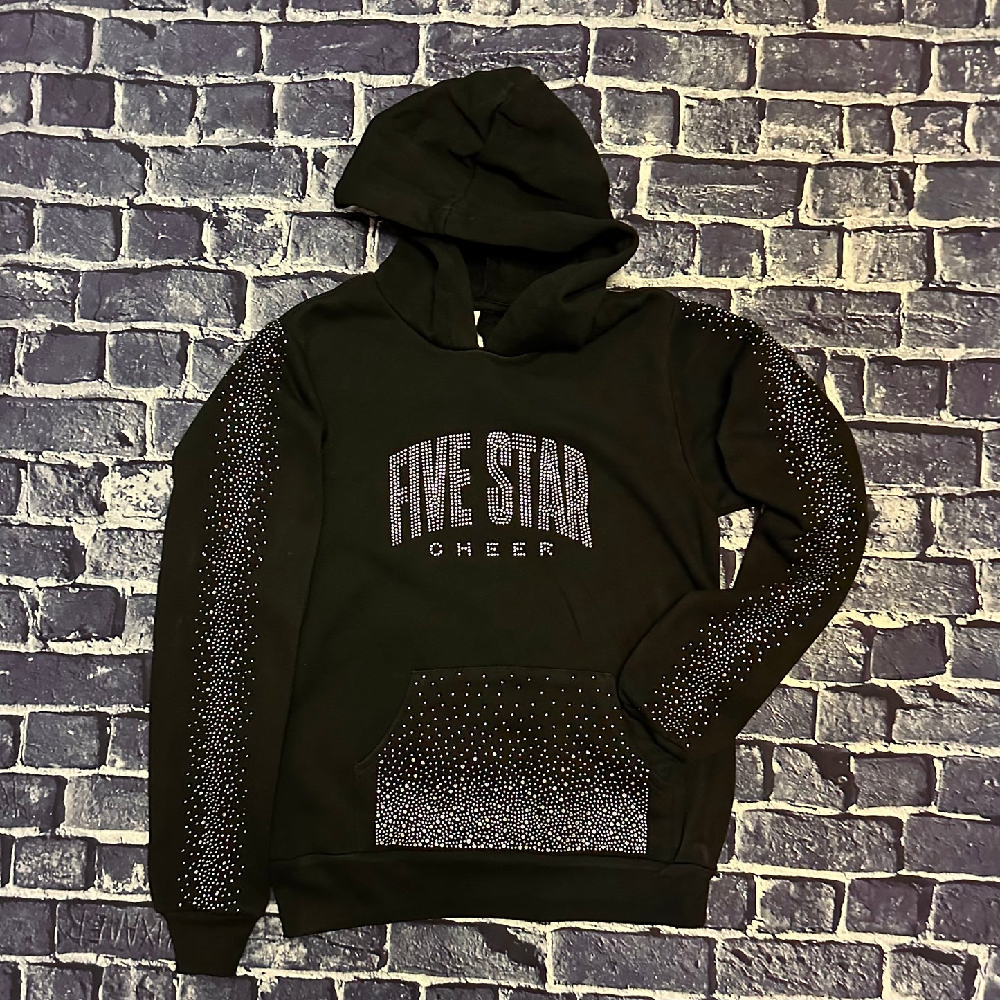 Black Rhinestone Hoodie