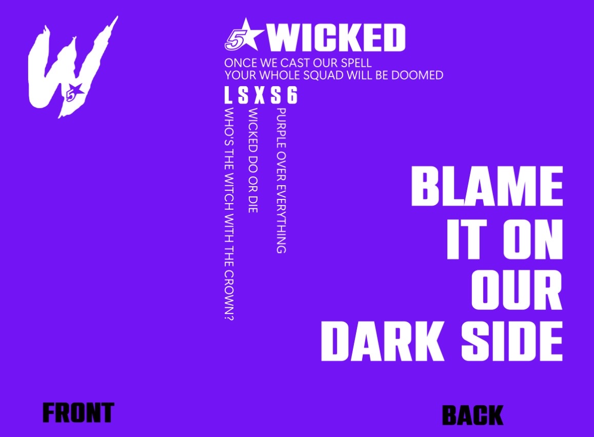 Blame It on Our Dark Side - Violet T-Shirt - White Lettering
