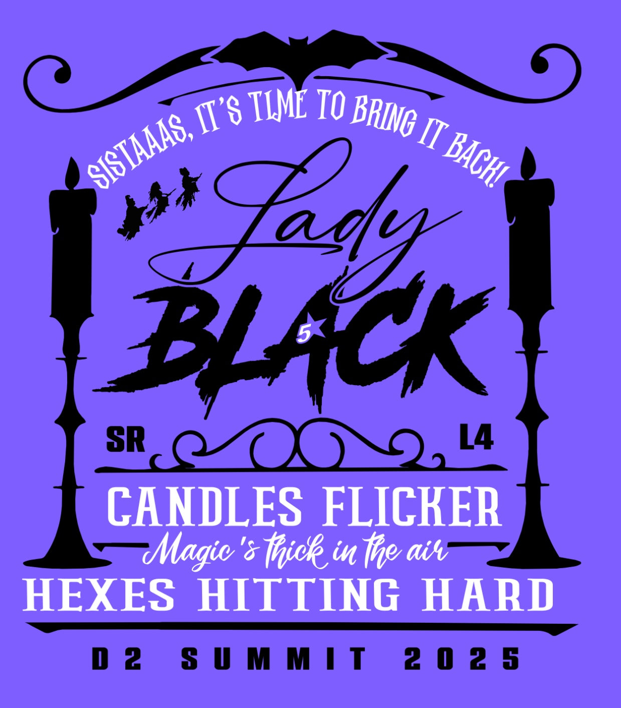 Disney Theme Team Shirt - Lady Black (T-Shirt or Tank)