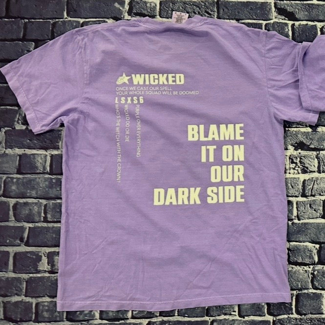 Blame It on Our Dark Side - Violet T-Shirt - White Lettering