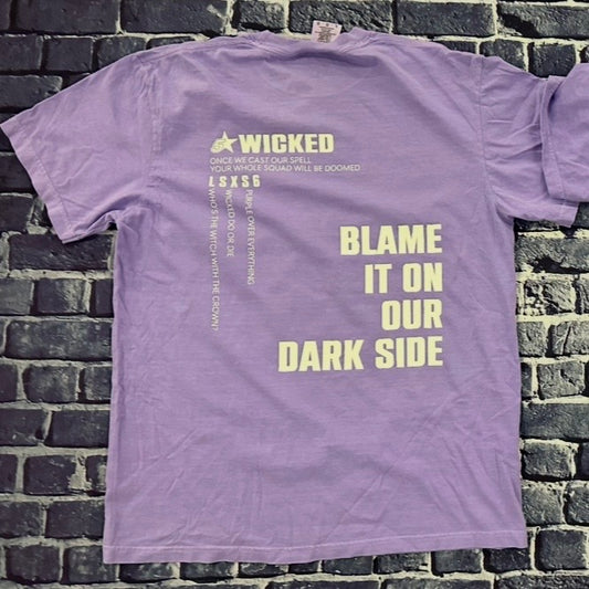 Blame It on Our Dark Side - Violet T-Shirt - White Lettering