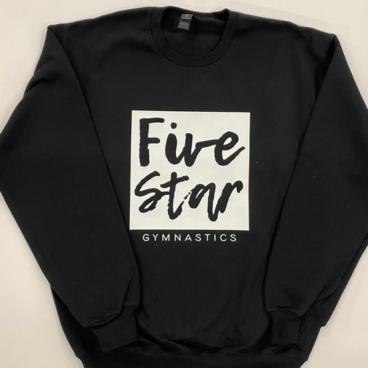 Black Gymnastics Box Crewneck Sweatshirts