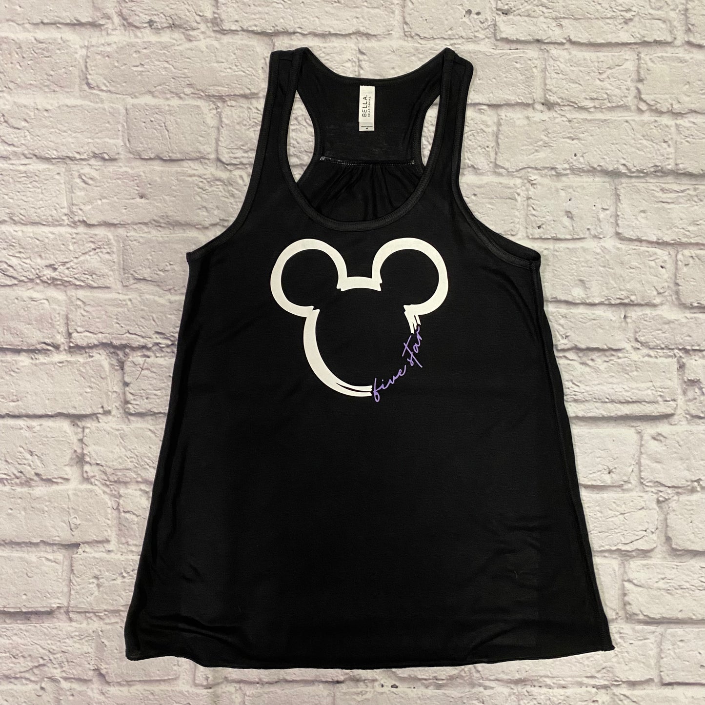 Black Mickey Flowy Razorback Tank or T-Shirt